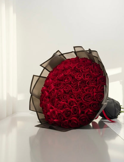 Classic Red Velvet Roses