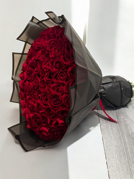 Classic Red Velvet Roses